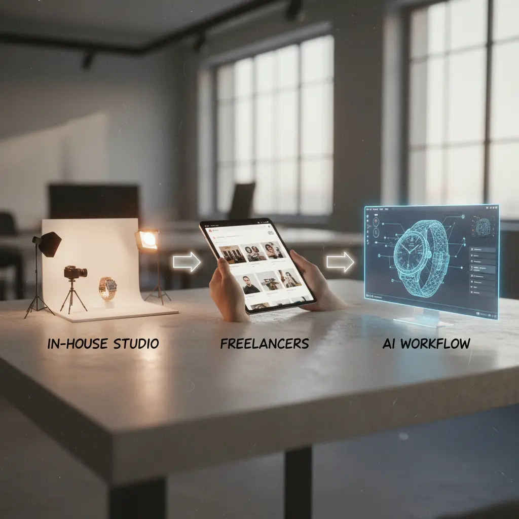 A visual representation of different creative workflow costs