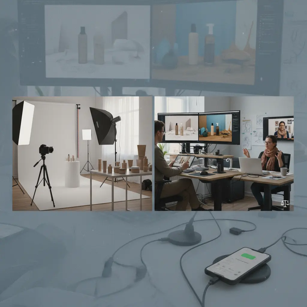 AI product photography workflow integration