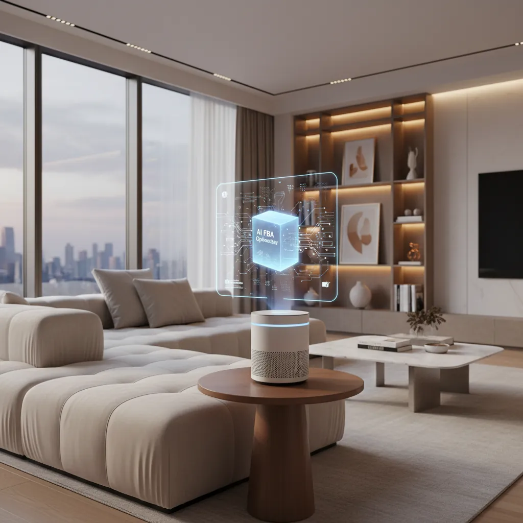 AI-generated image of a product seamlessly integrated into a luxury home interior