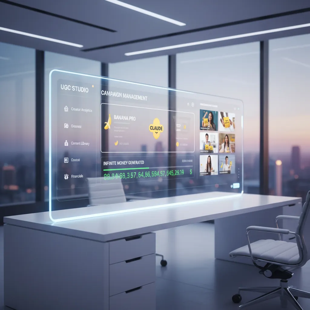 My UGC Studio dashboard showing campaign management
