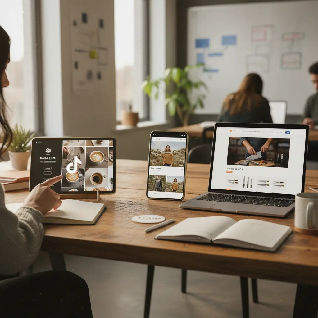 Different video formats optimized for TikTok, Instagram, and product pages