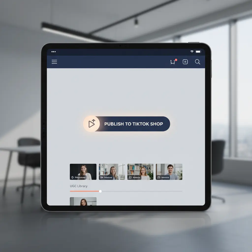 Screenshot showing a direct publishing integration button for TikTok