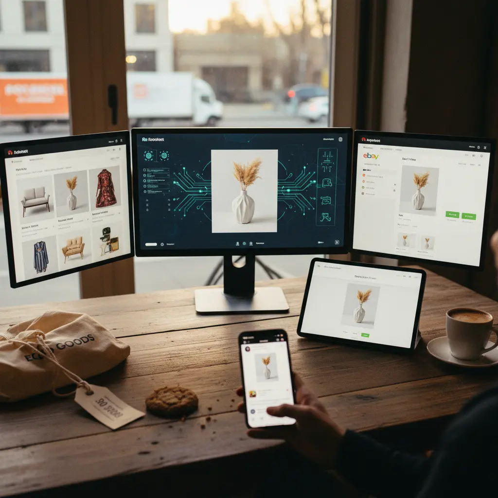 IA adaptando fotos de productos para varios canales