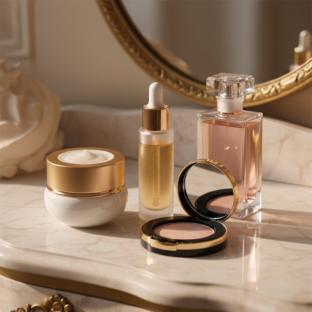 AI beauty and cosmetics product visuals