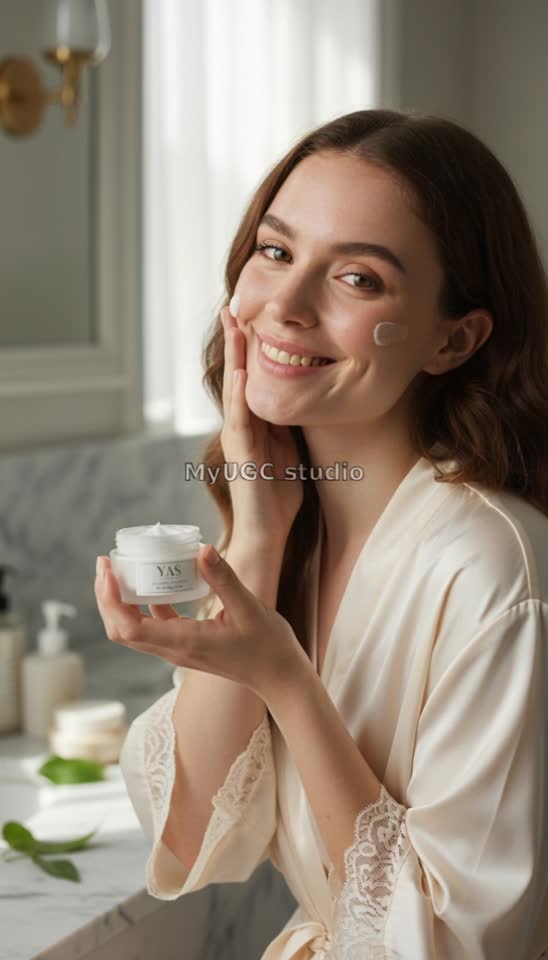 Radiant Skin Care Routine with Hydrating Face Cream