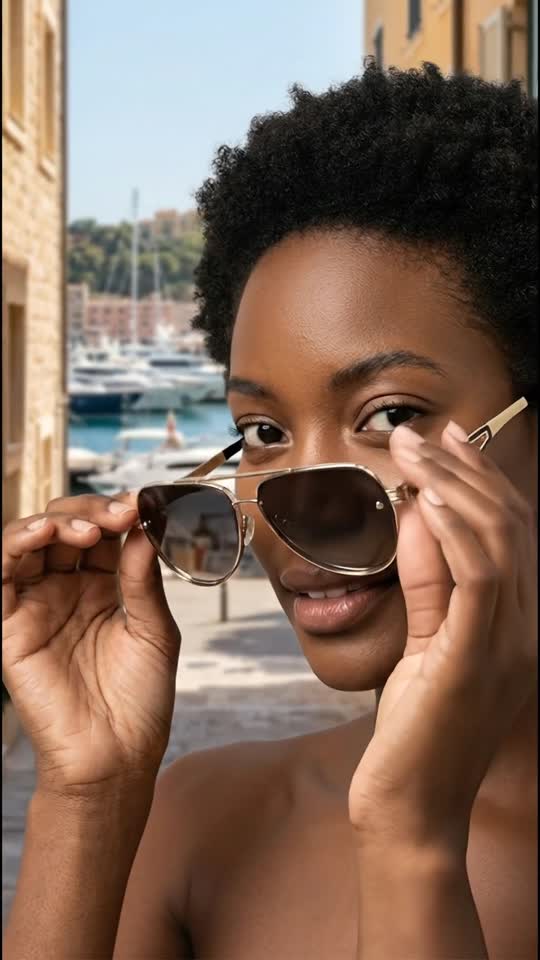 Stylish Aviator Sunglasses for Sunny Waterfront Adventures