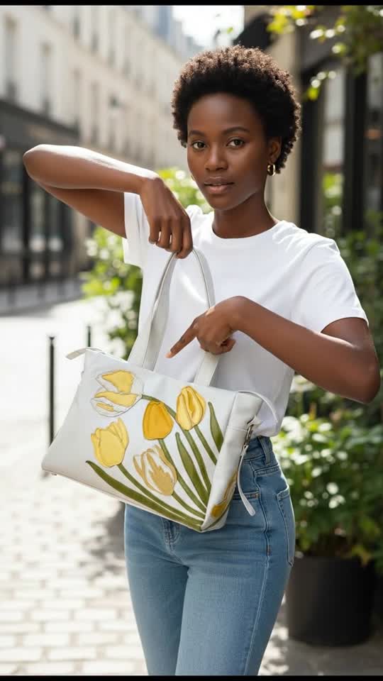 Elegant Floral Tote Bag for Everyday Style
